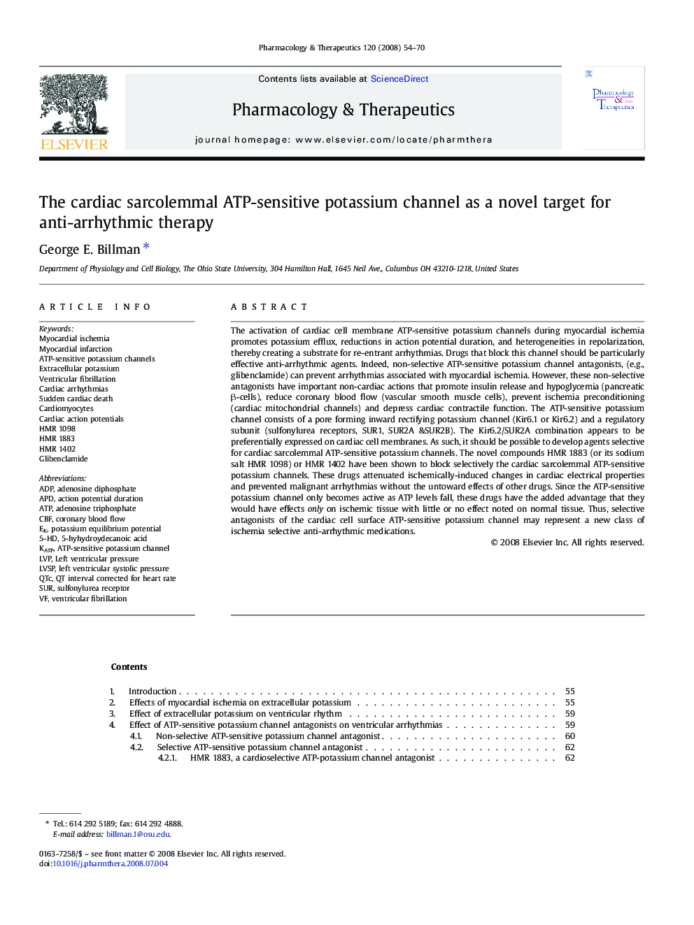 The cardiac sarcolemmal ATP-sensitive potassium channel as a novel target for anti-arrhythmic therapy