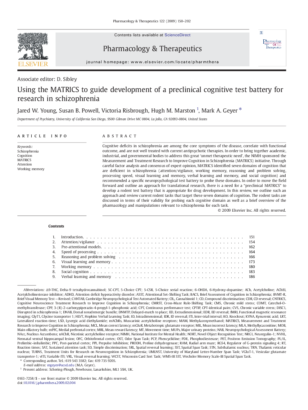 Using the MATRICS to guide development of a preclinical cognitive test battery for research in schizophrenia