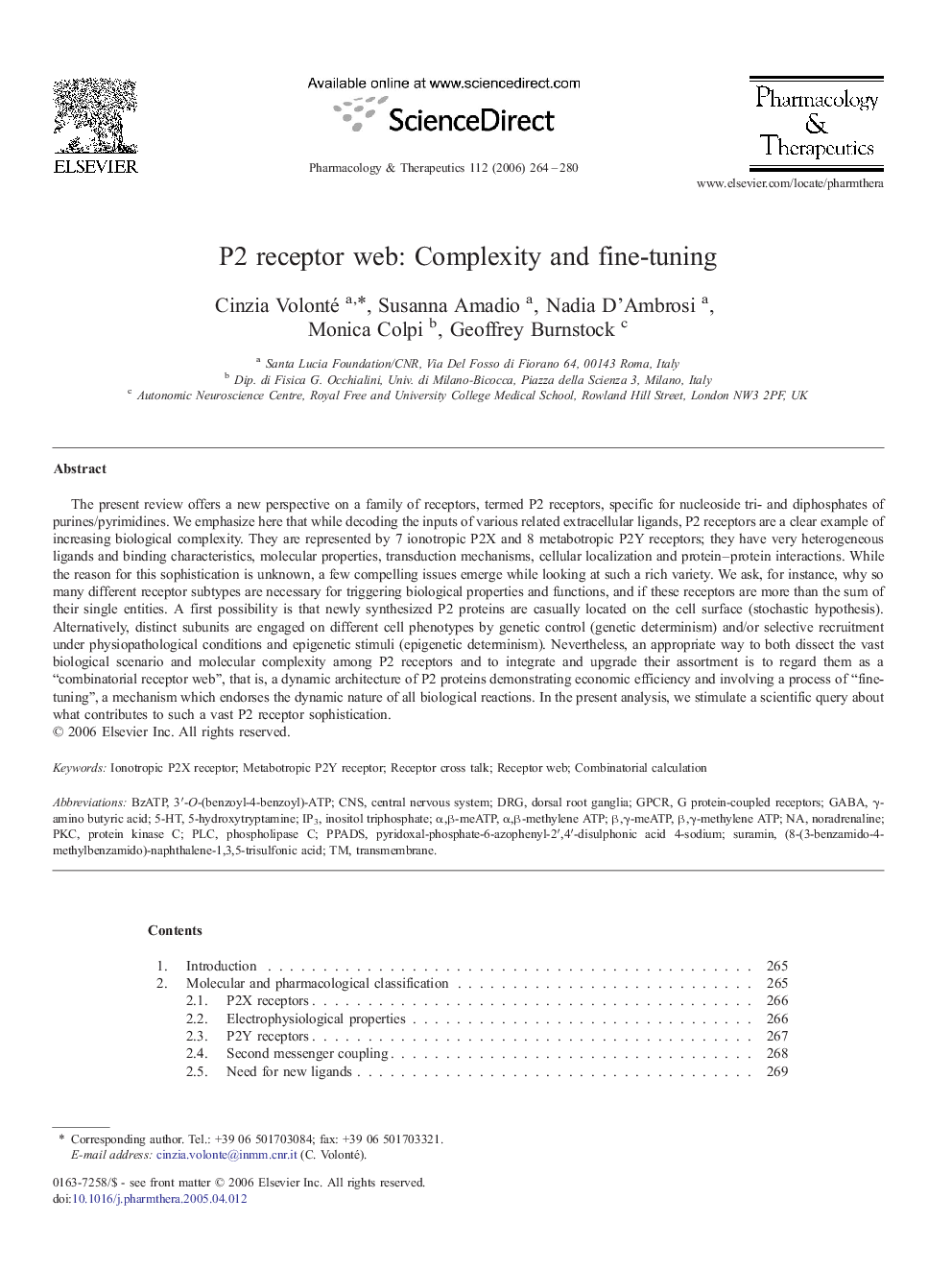 P2 receptor web: Complexity and fine-tuning