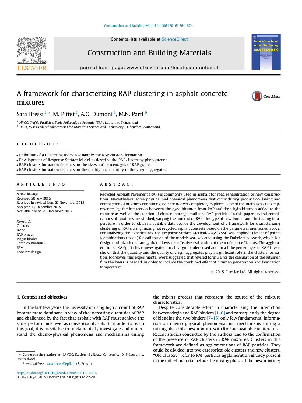 A framework for characterizing RAP clustering in asphalt concrete mixtures