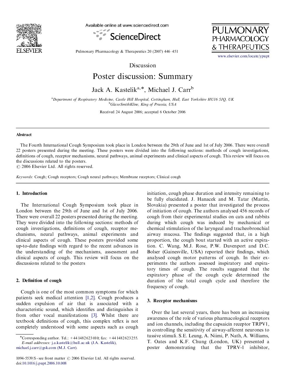 Poster discussion: Summary