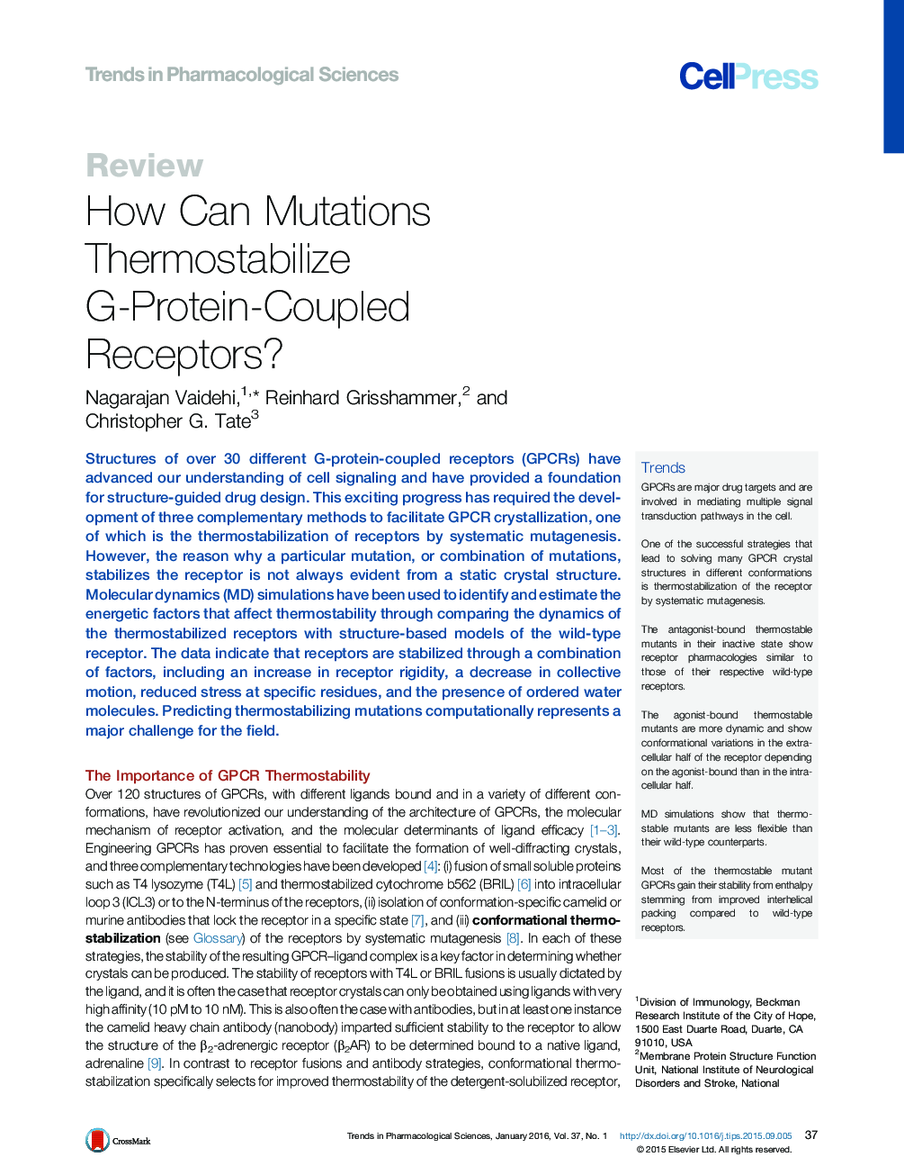 How Can Mutations Thermostabilize G-Protein-Coupled Receptors?