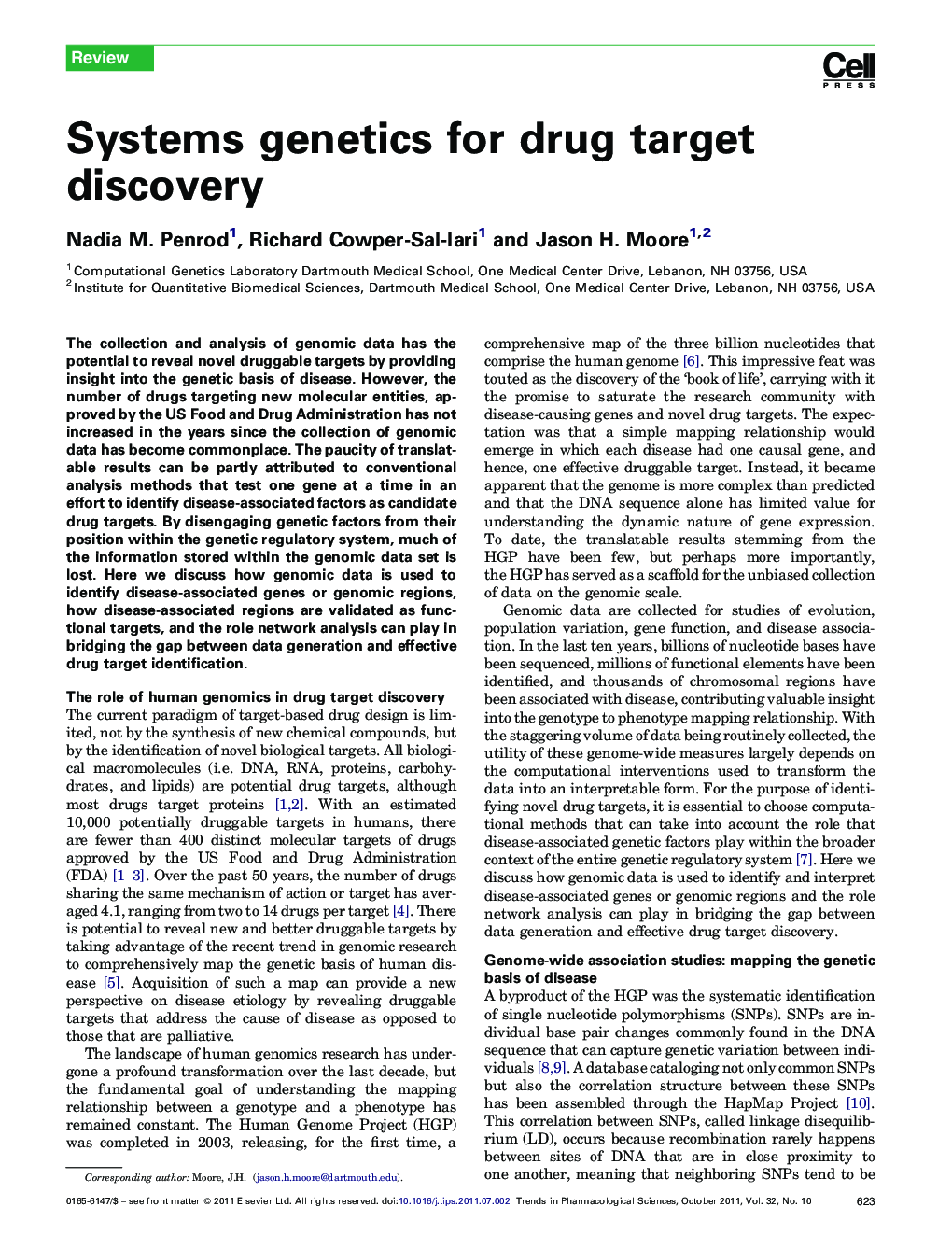 Systems genetics for drug target discovery