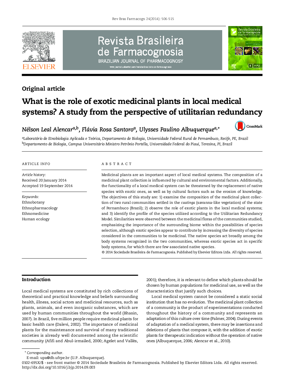 نقش گیاهان دارویی عجیب و غریب در سیستم های پزشکی محلی چیست؟ یک مطالعه از دیدگاه افزونگی بهره برداران 