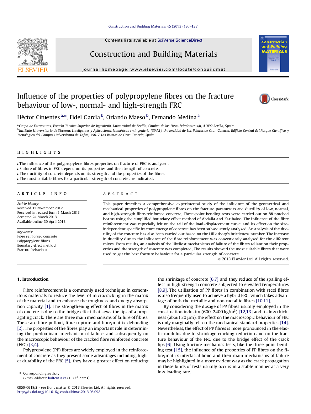 Influence of the properties of polypropylene fibres on the fracture behaviour of low-, normal- and high-strength FRC