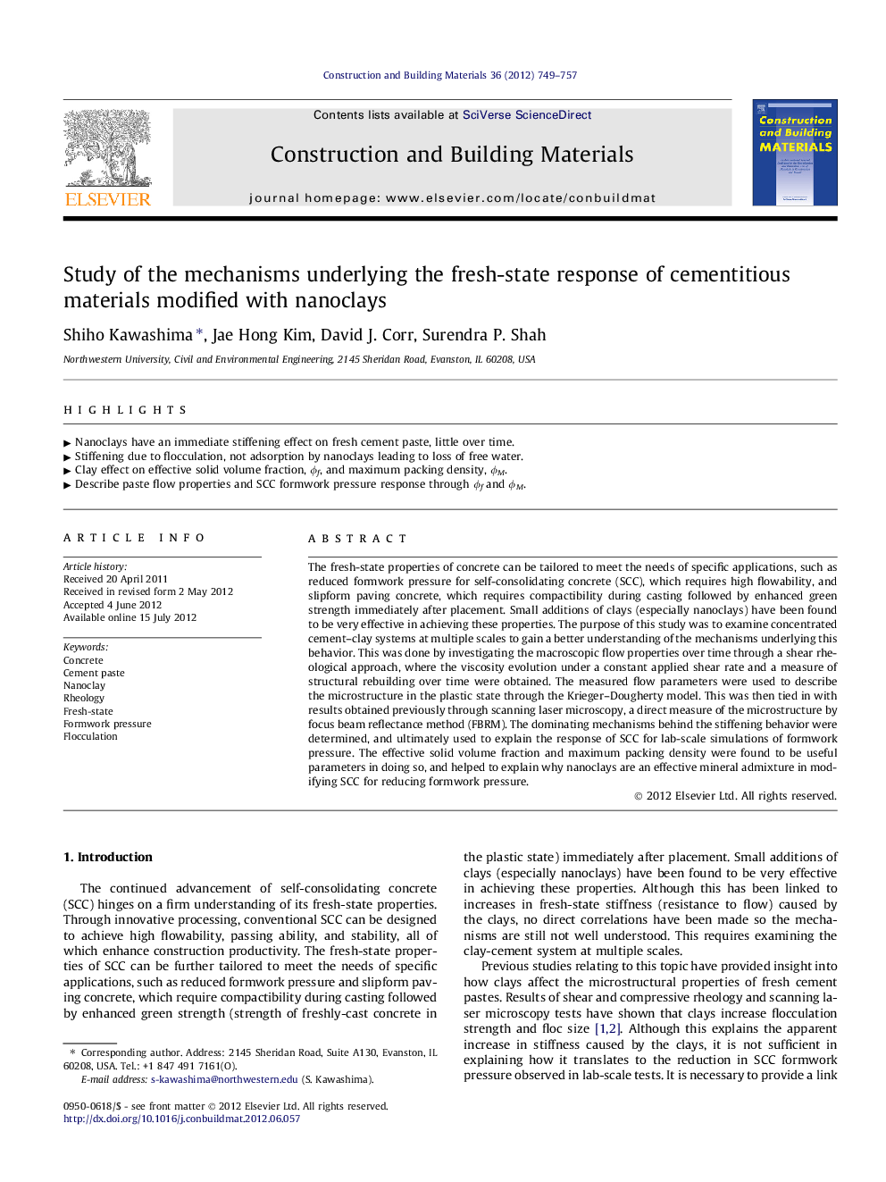 Study of the mechanisms underlying the fresh-state response of cementitious materials modified with nanoclays