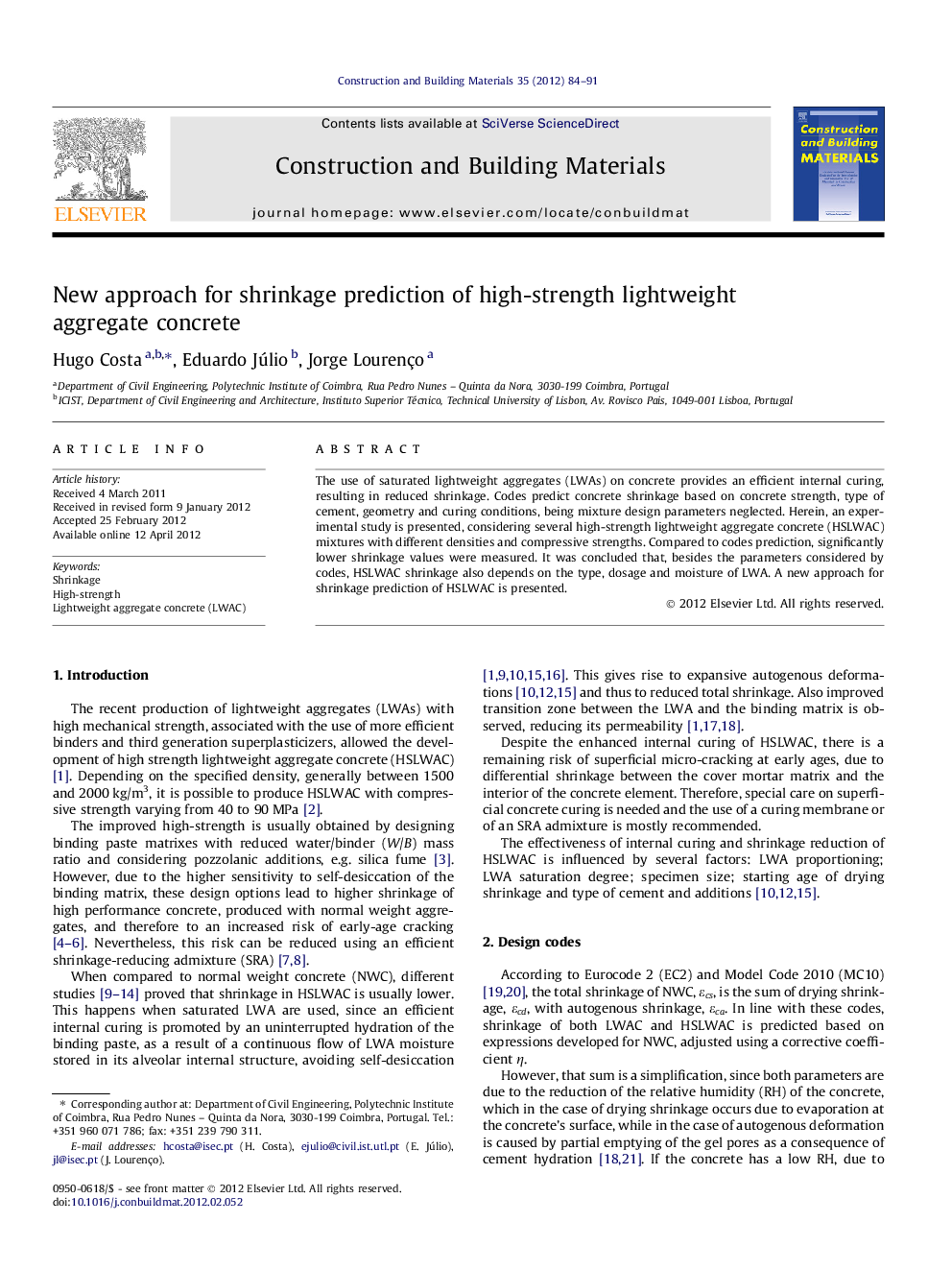 New approach for shrinkage prediction of high-strength lightweight aggregate concrete