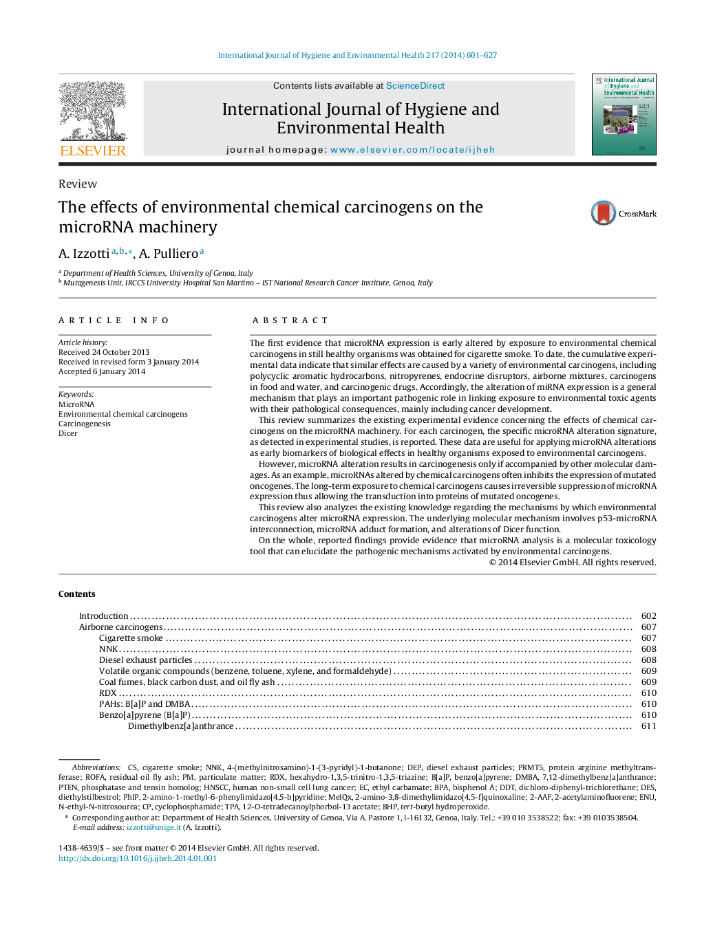 The effects of environmental chemical carcinogens on the microRNA machinery