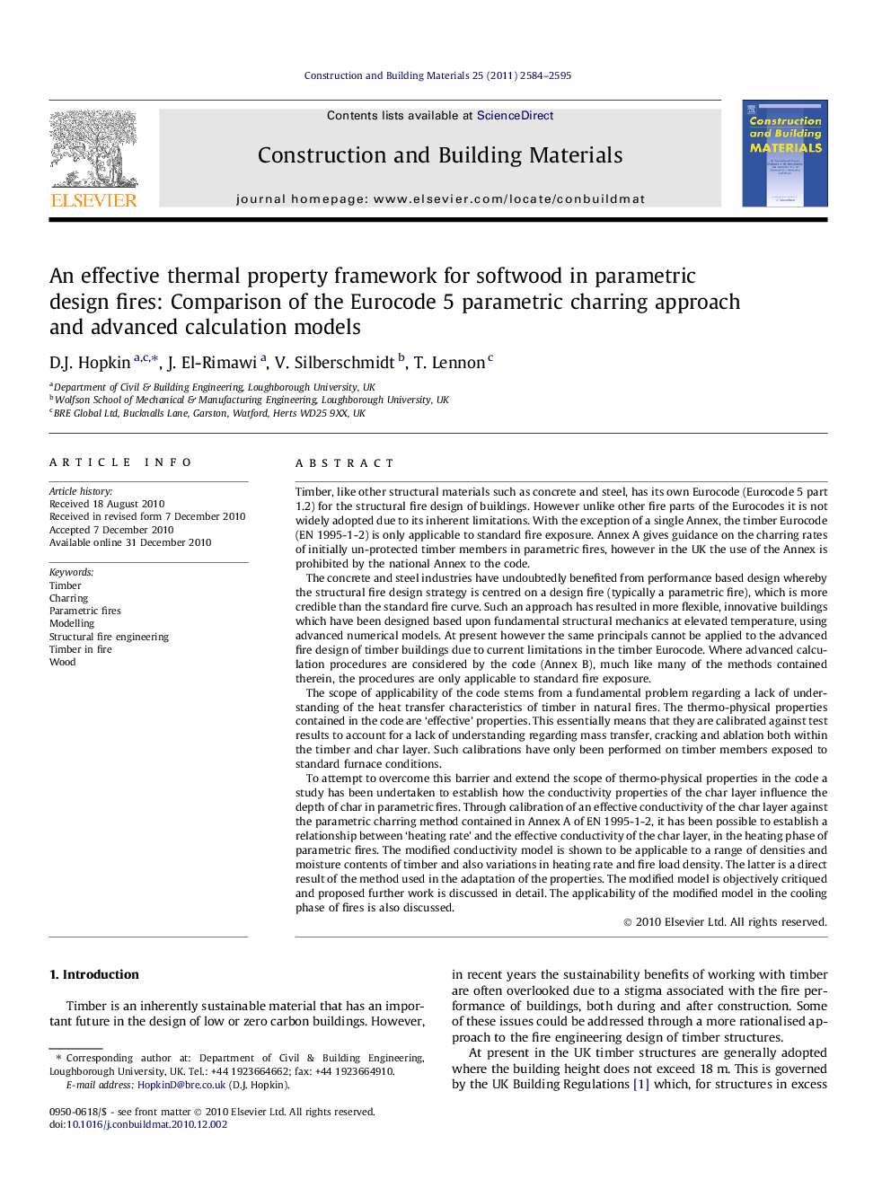 An effective thermal property framework for softwood in parametric design fires: Comparison of the Eurocode 5 parametric charring approach and advanced calculation models