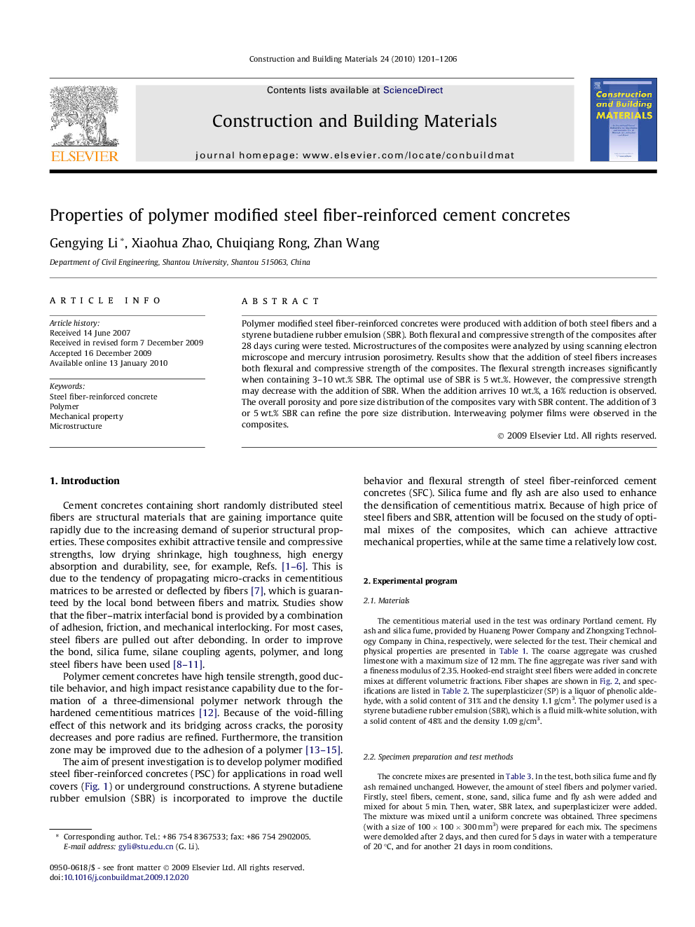 Properties of polymer modified steel fiber-reinforced cement concretes