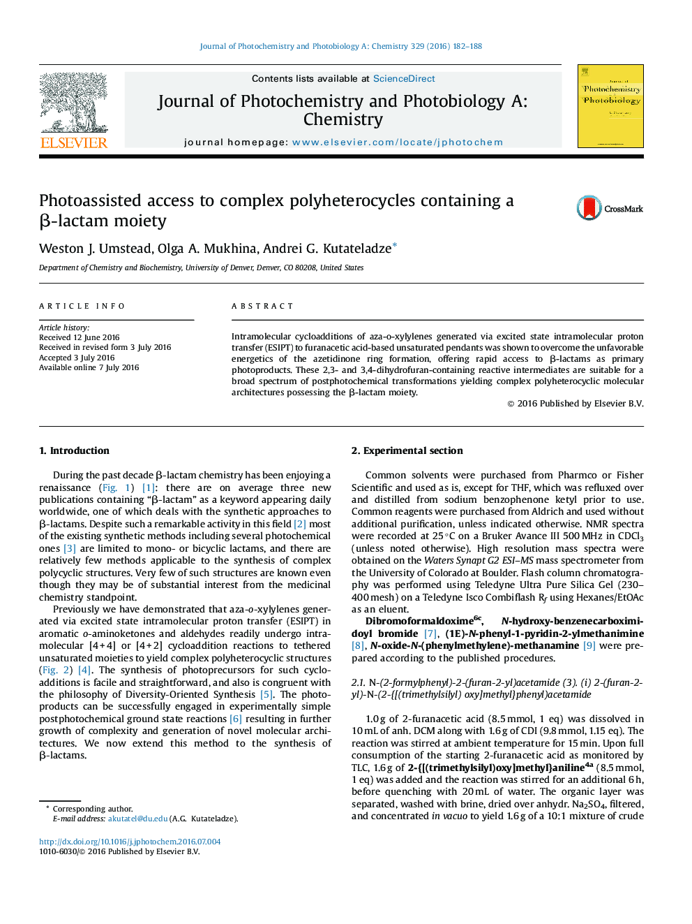 Photoassisted access to complex polyheterocycles containing a β-lactam moiety