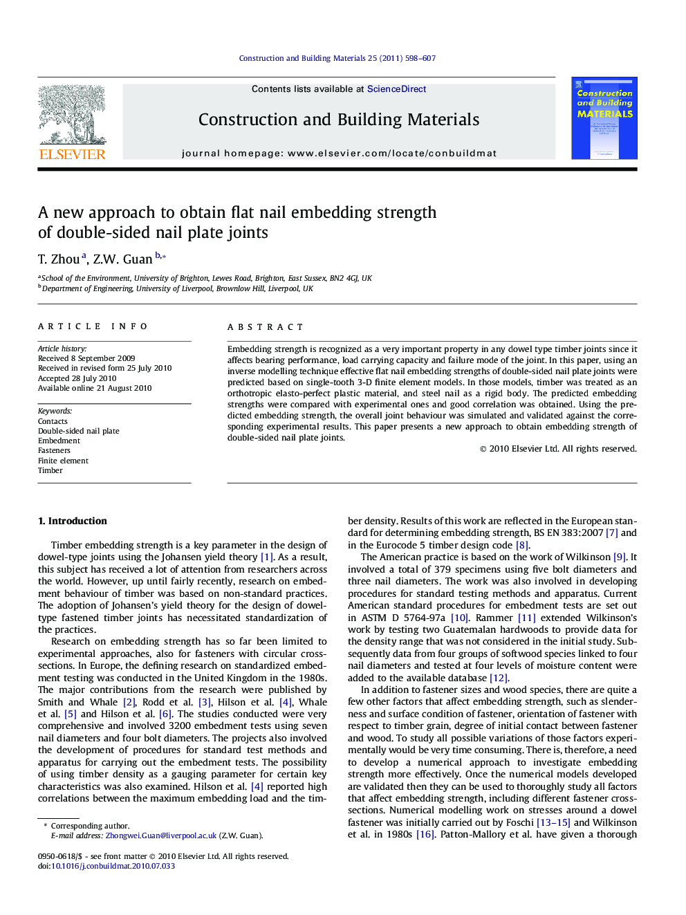 A new approach to obtain flat nail embedding strength of double-sided nail plate joints