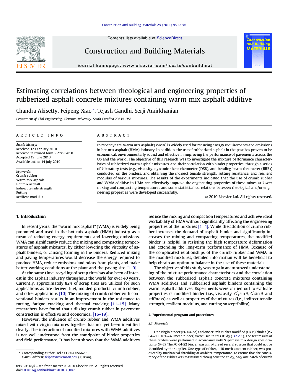 Estimating correlations between rheological and engineering properties of rubberized asphalt concrete mixtures containing warm mix asphalt additive