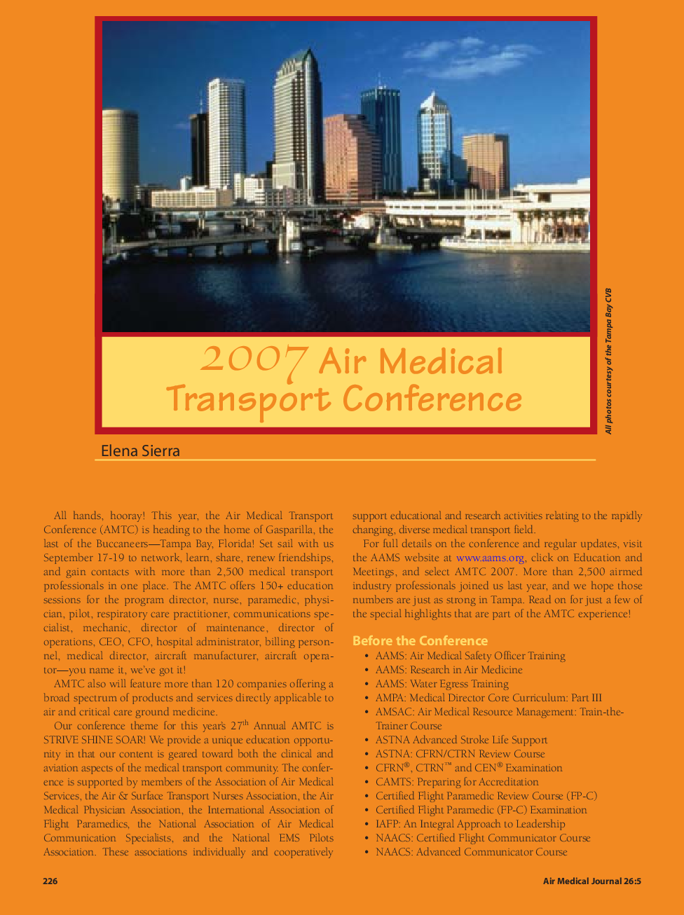 2007 Air Medical Transport Conference
