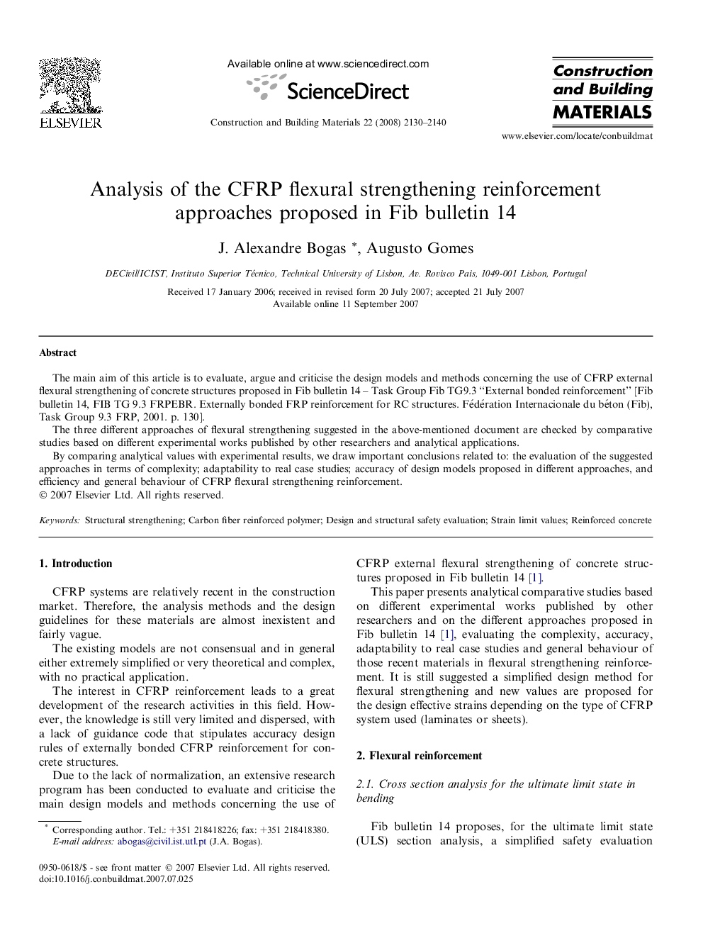 Analysis of the CFRP flexural strengthening reinforcement approaches proposed in Fib bulletin 14