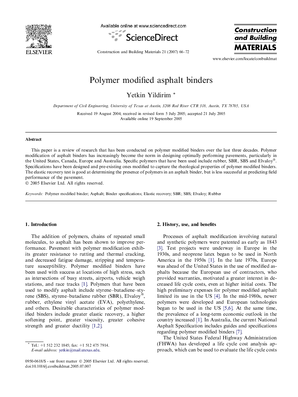 Polymer modified asphalt binders