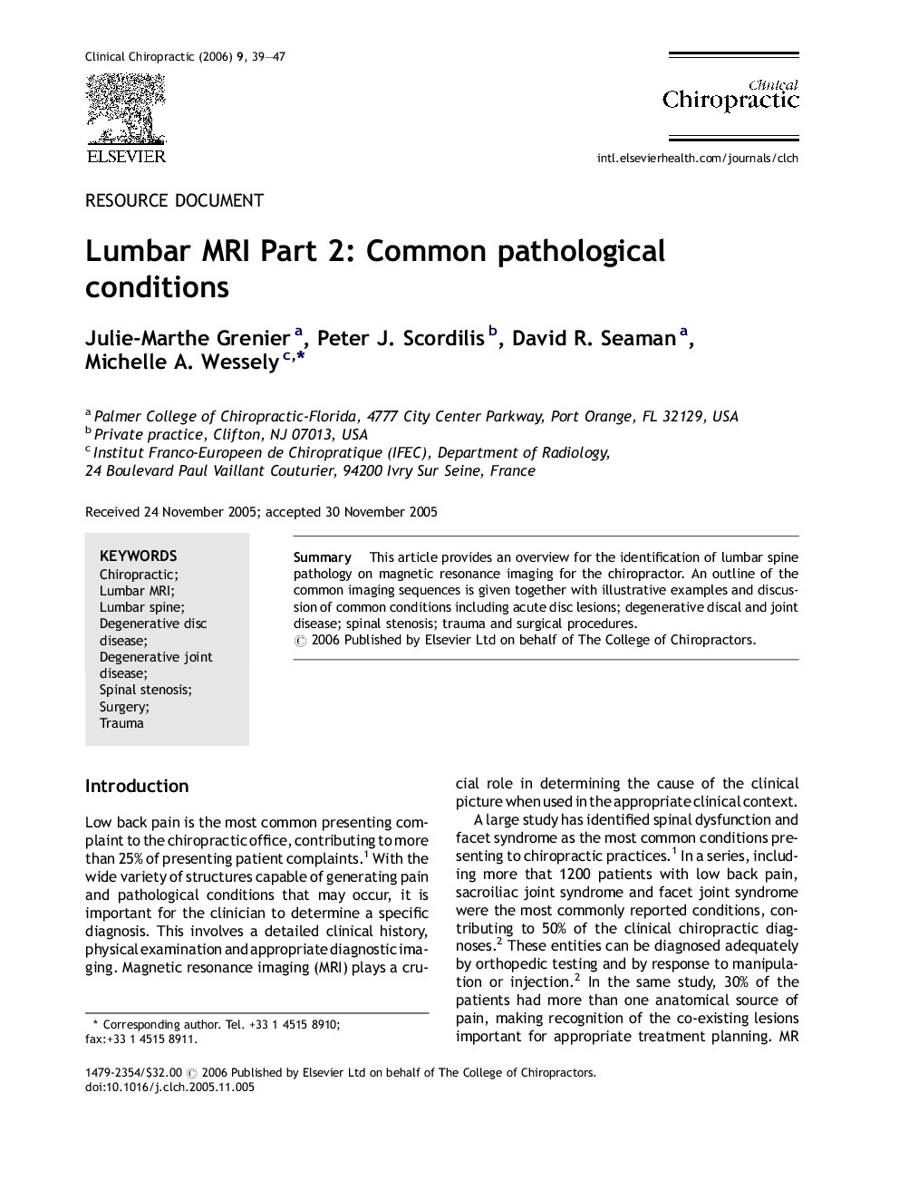 Lumbar MRI Part 2: Common pathological conditions