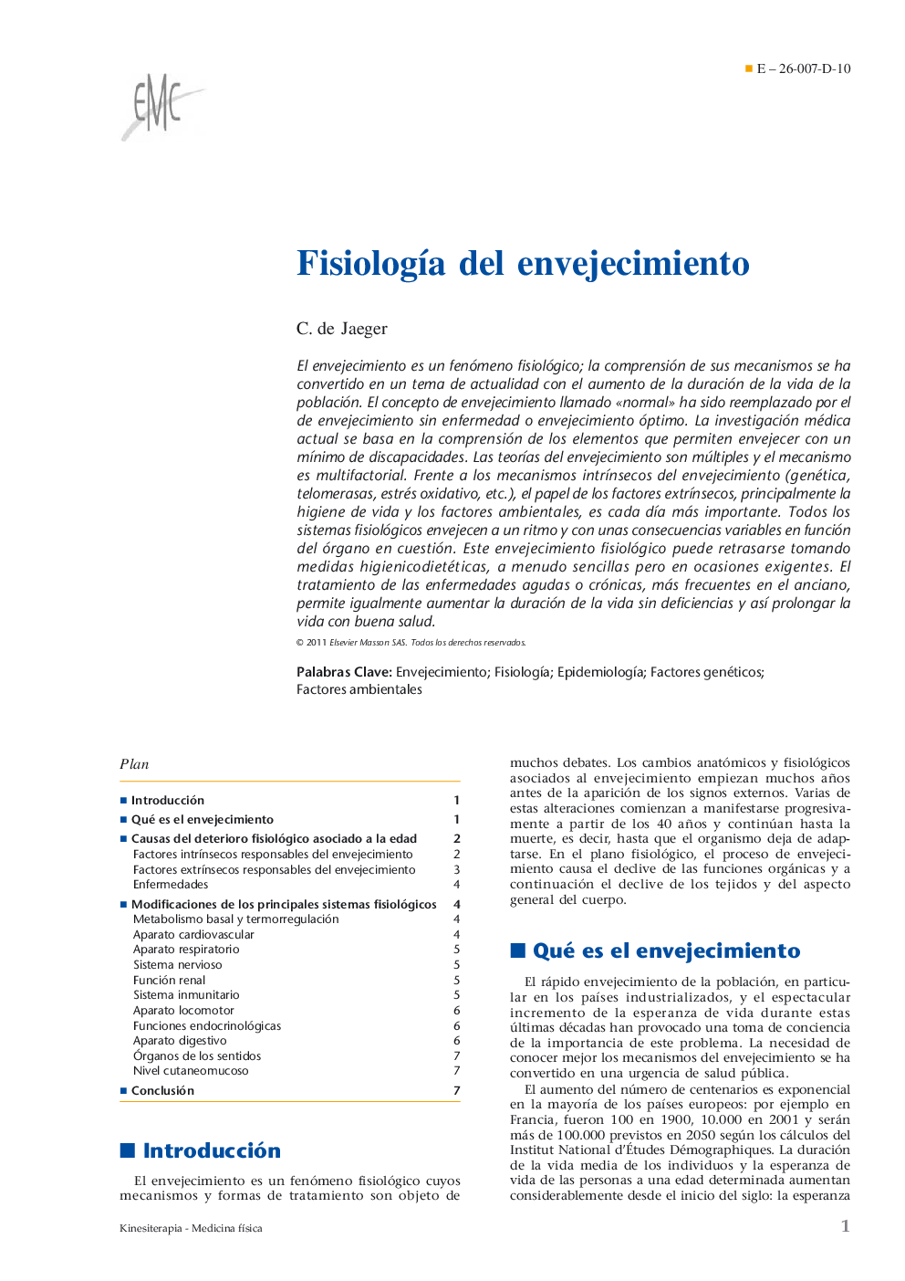 FisiologÃ­a del envejecimiento