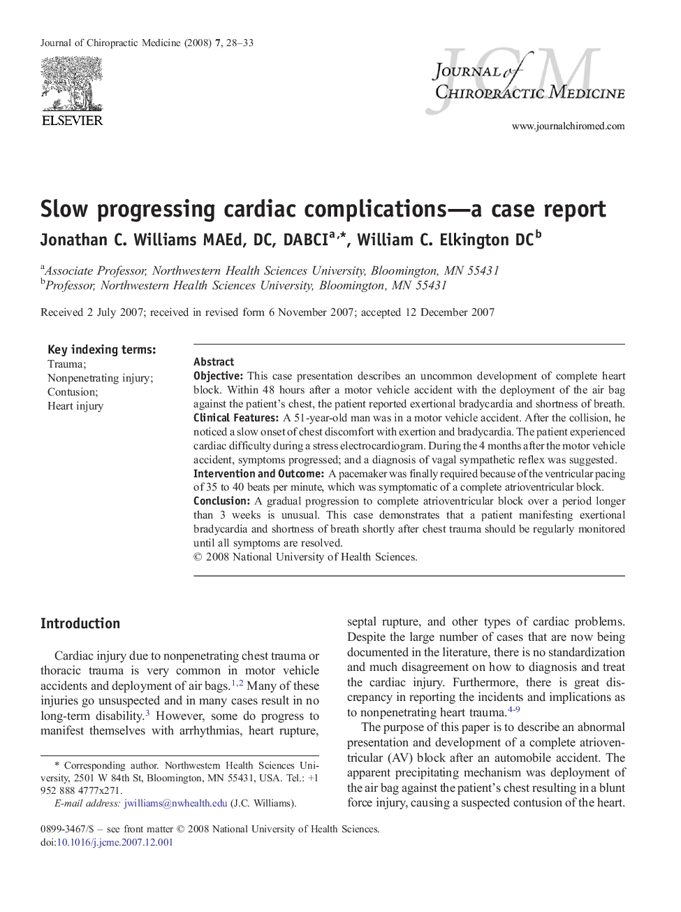 Slow progressing cardiac complications—a case report