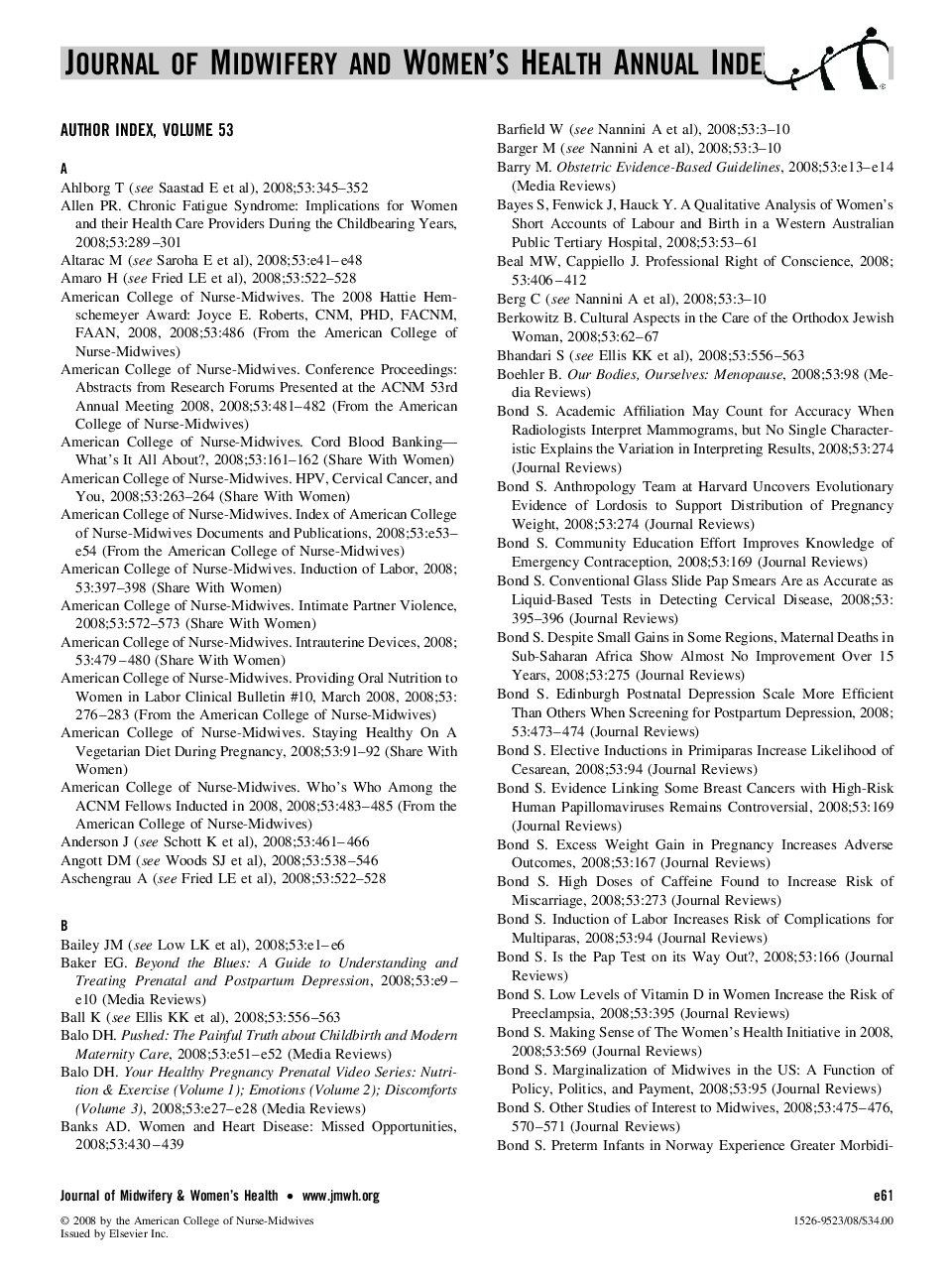 Author Index, volume 53