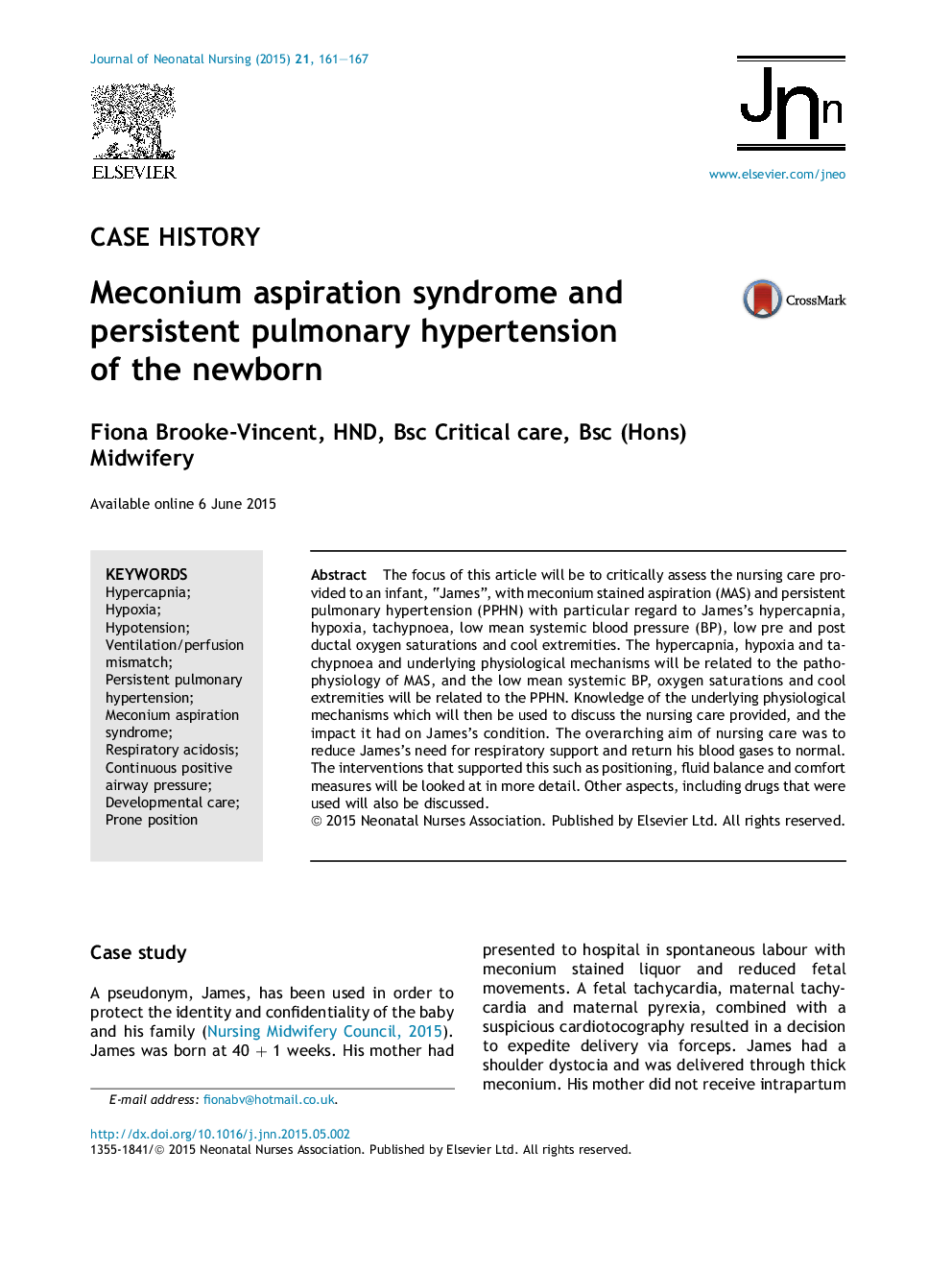 Meconium aspiration syndrome and persistent pulmonary hypertension of the newborn