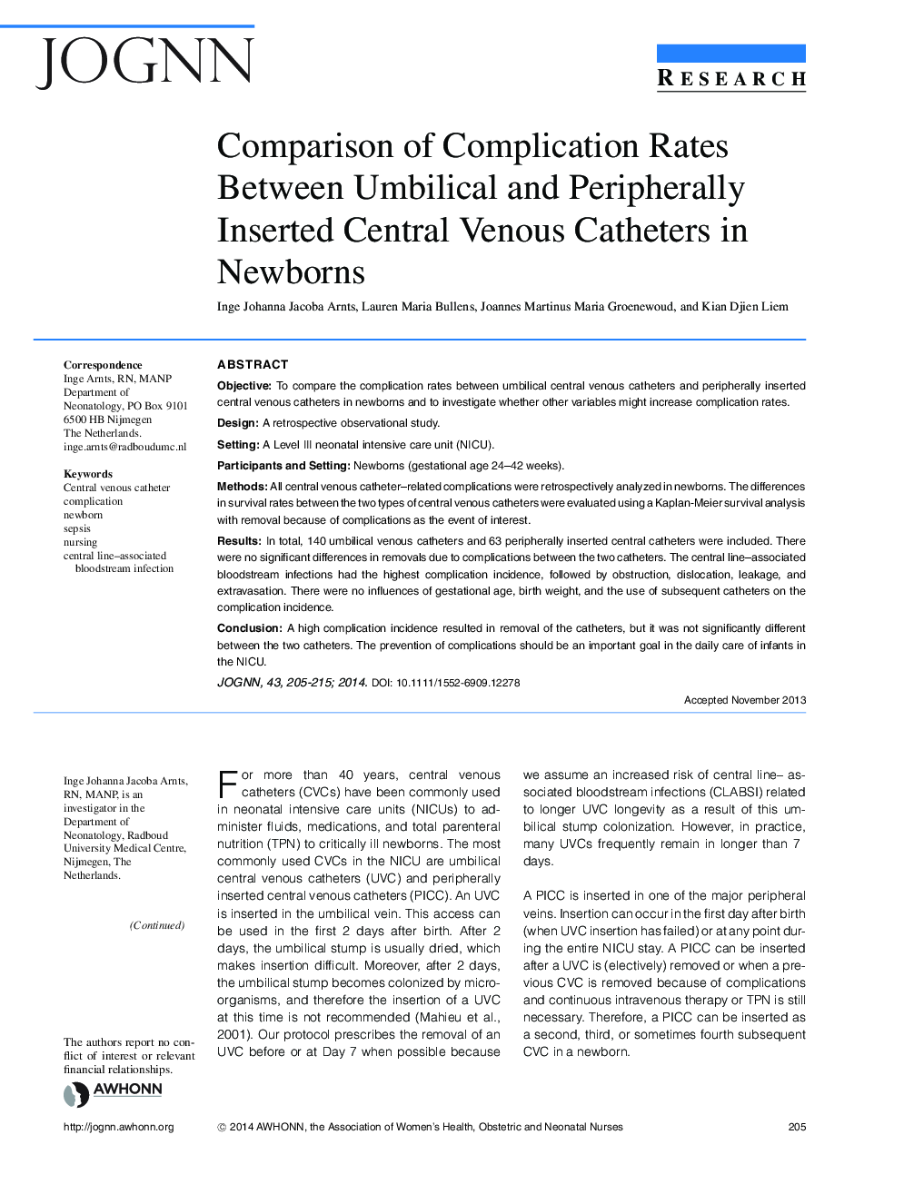 Comparison of Complication Rates Between Umbilical and Peripherally Inserted Central Venous Catheters in Newborns 