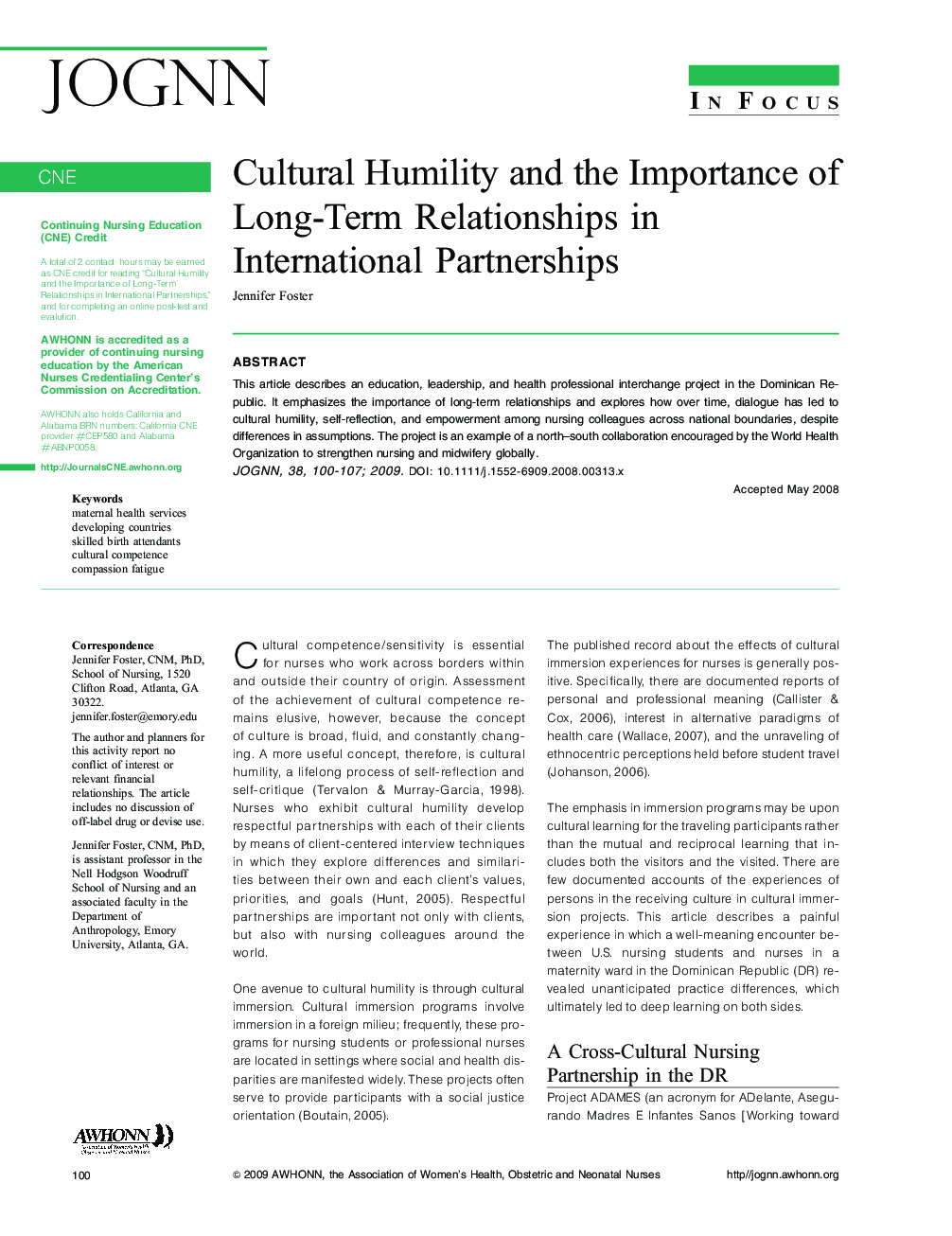 Cultural Humility and the Importance of Long-Term Relationships in International Partnerships