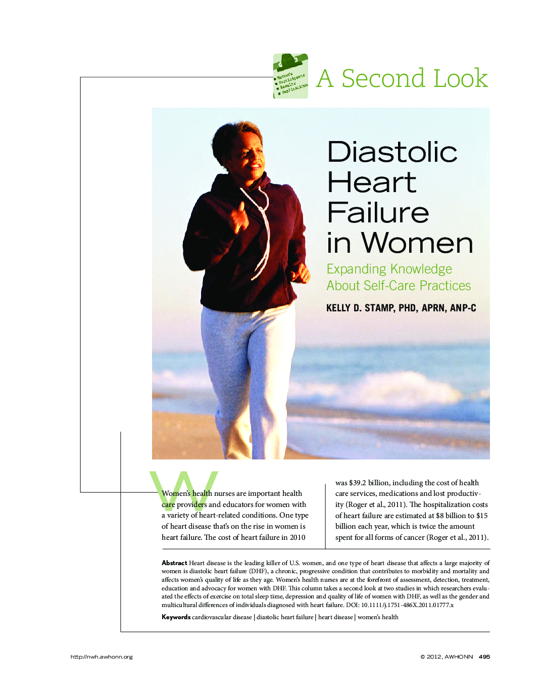 Diastolic Heart Failure in Women: Expanding Knowledge About Self-Care Practices