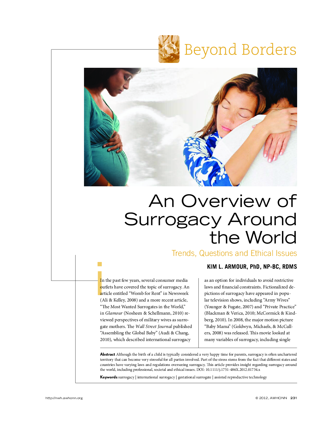 An Overview of Surrogacy Around the World: Trends, Questions and Ethical Issues