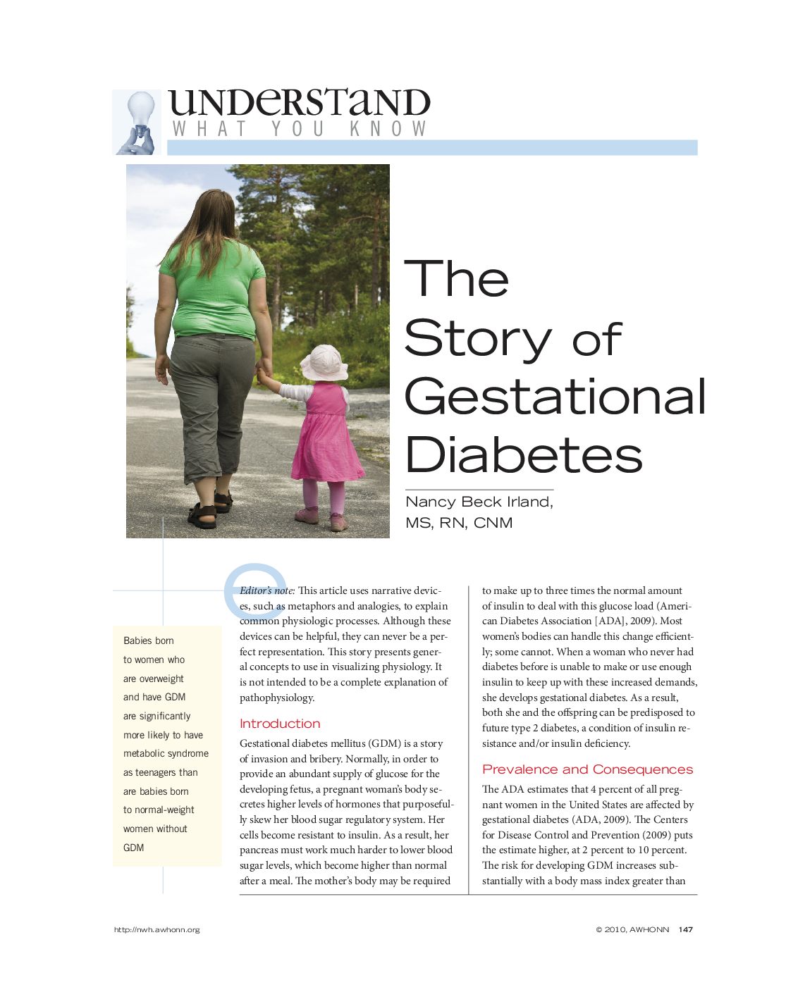The Story of Gestational Diabetes