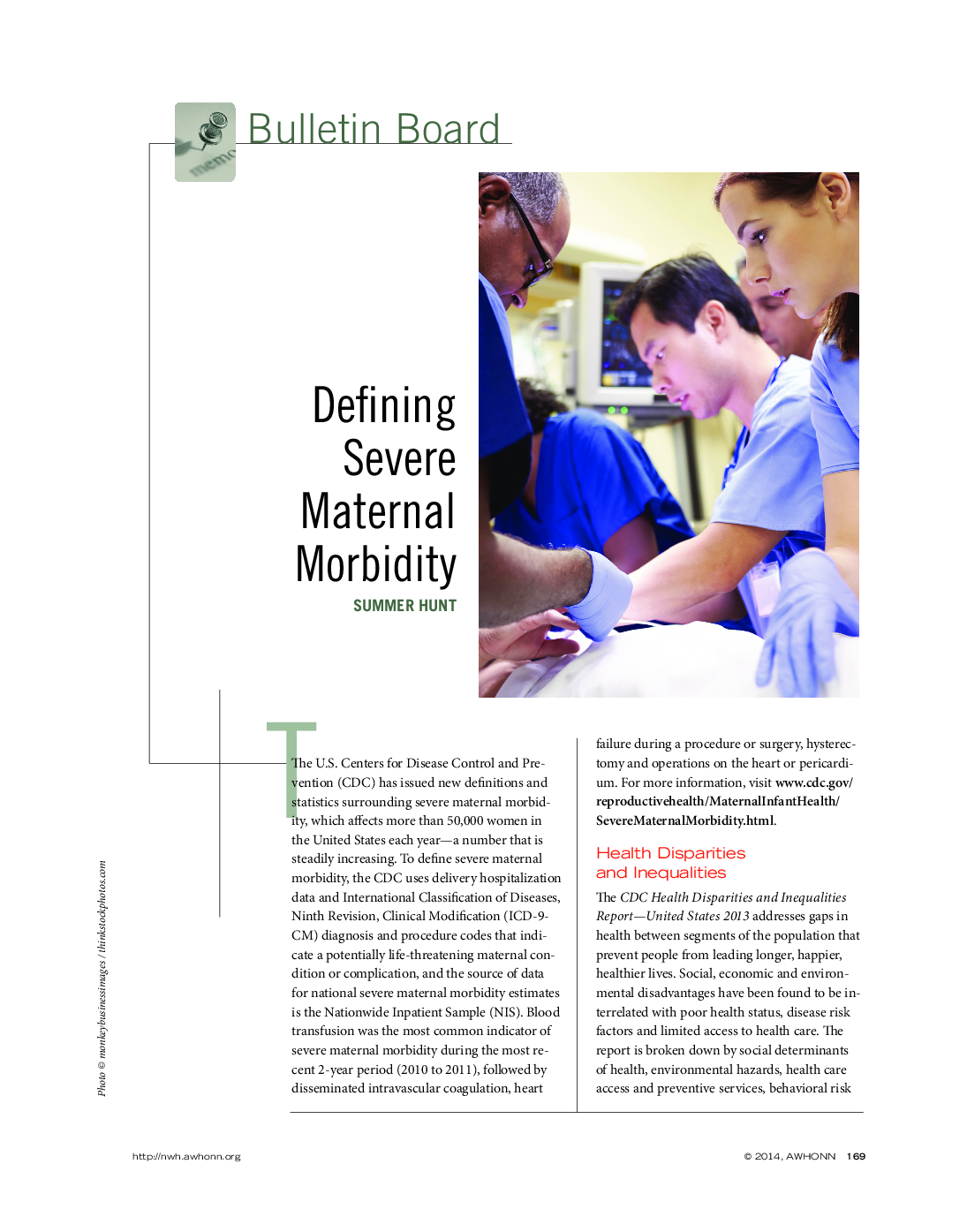 Defining Severe Maternal Morbidity