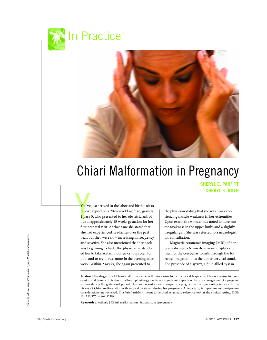 Chiari Malformation in Pregnancy