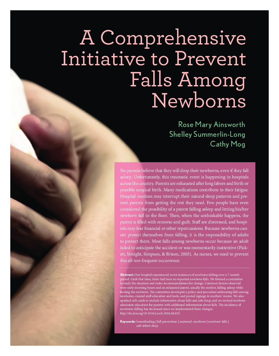 A Comprehensive Initiative to Prevent Falls Among Newborns 
