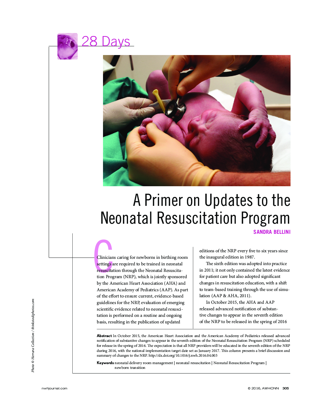 A Primer on Updates to the Neonatal Resuscitation Program 