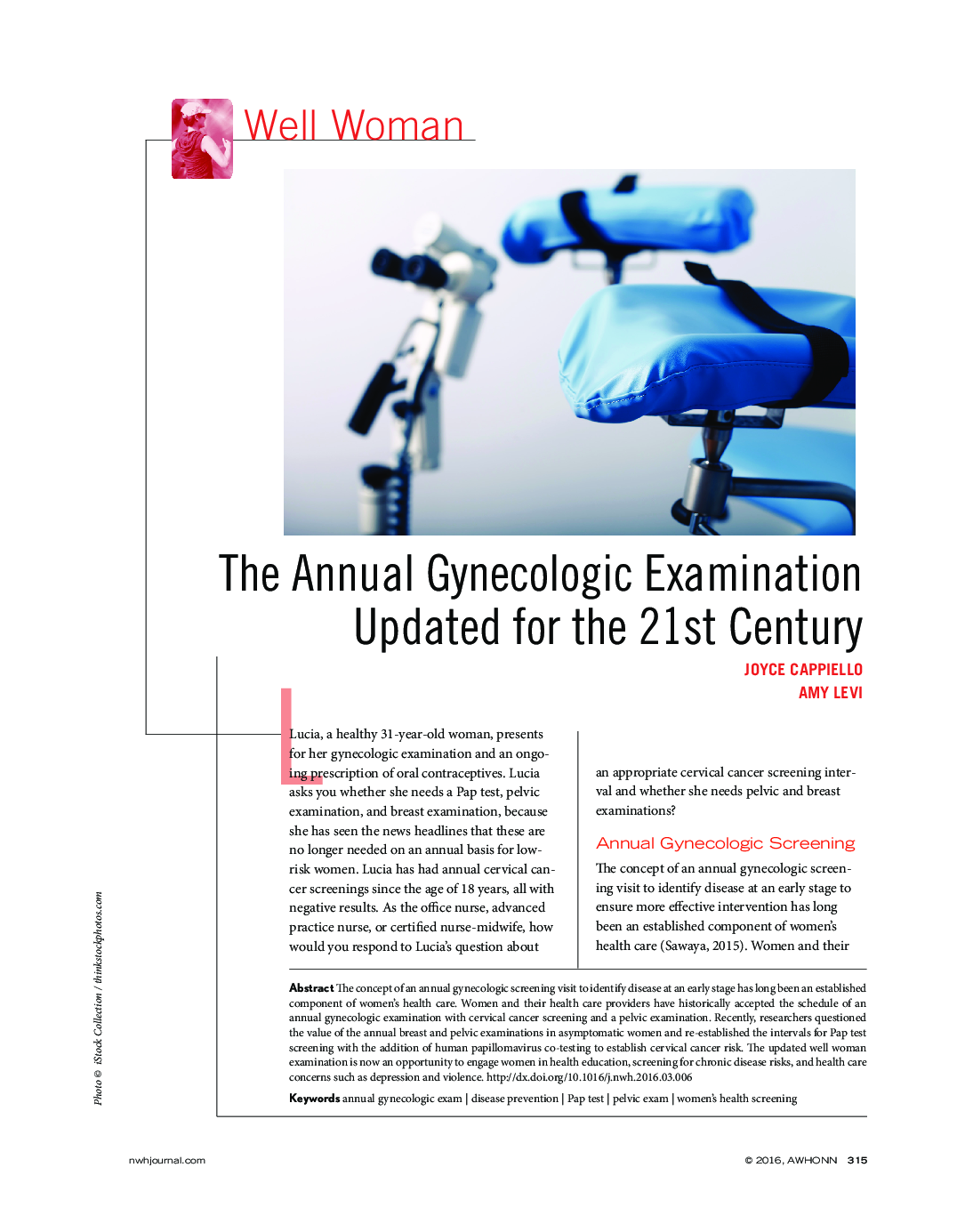 The Annual Gynecologic Examination Updated for the 21st Century 