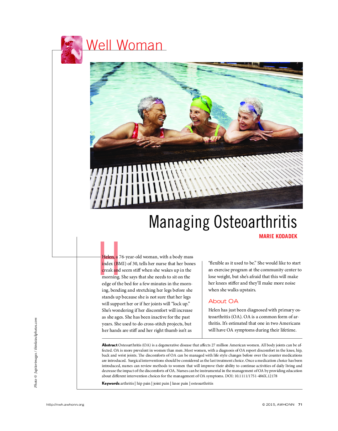 Managing Osteoarthritis