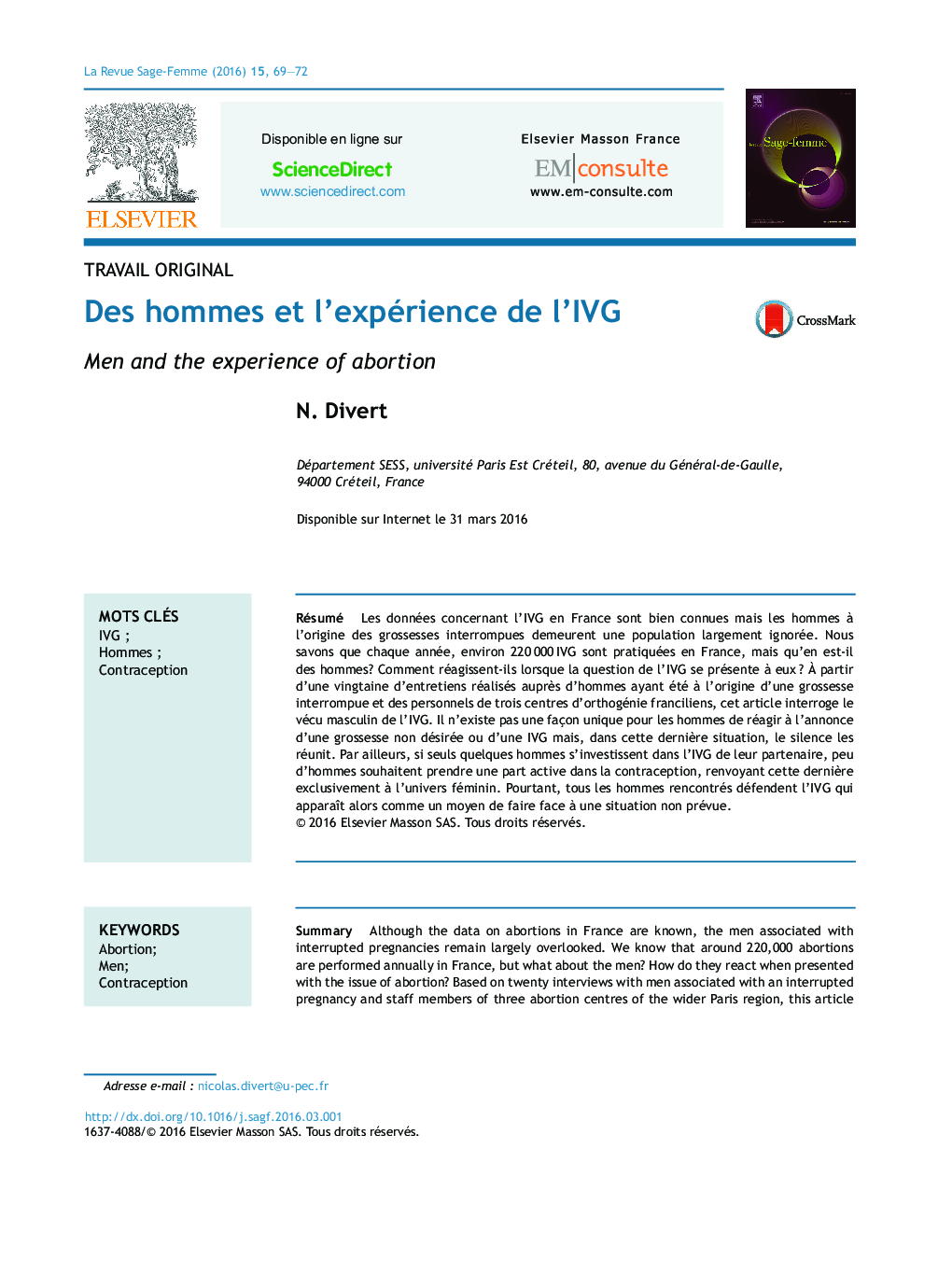 Des hommes et l’expérience de l’IVG