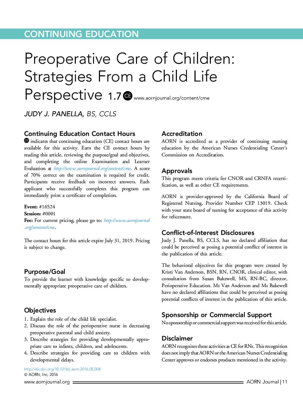پیشگیری از مراقبت از کودکان: استراتژی های چشم انداز زندگی کودکان 