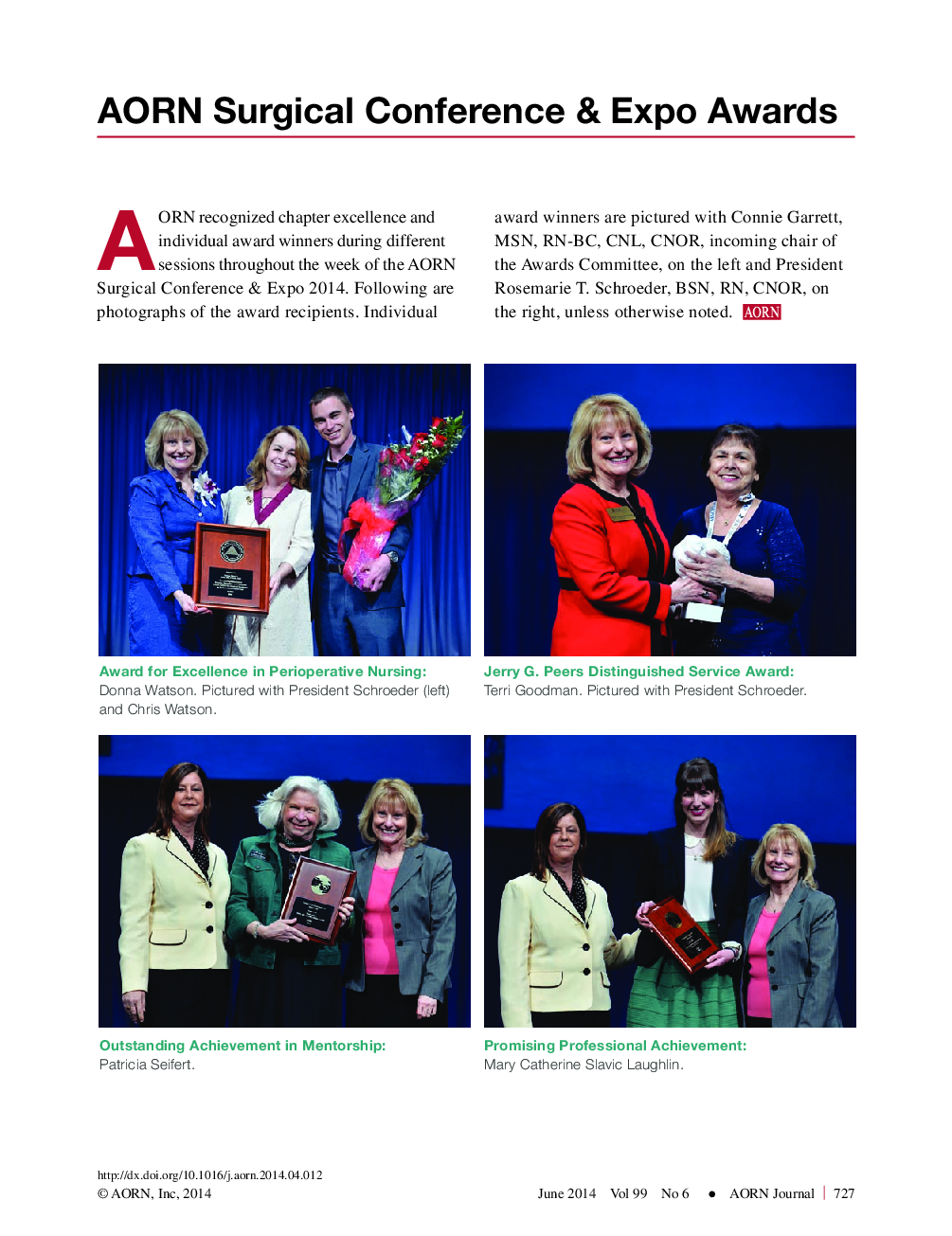 عکس صفحه اول مقاله: AORN Surgical Conference & Expo Awards AORN Surgical Conference & Expo Awards