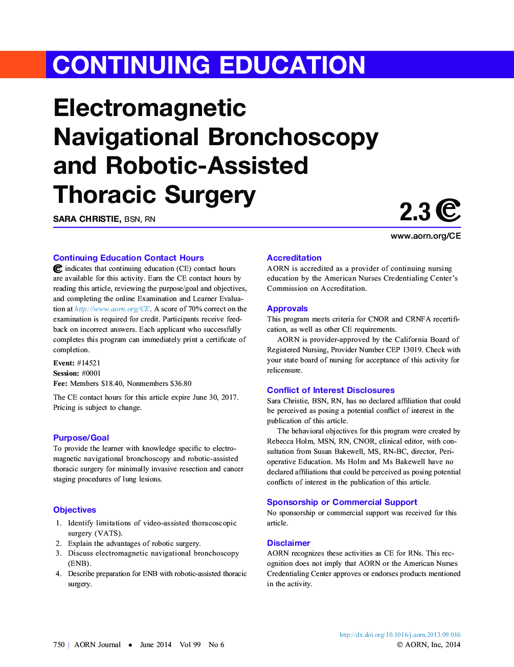 Electromagnetic NavigationalÂ Bronchoscopy andÂ Robotic-Assisted ThoracicÂ Surgery