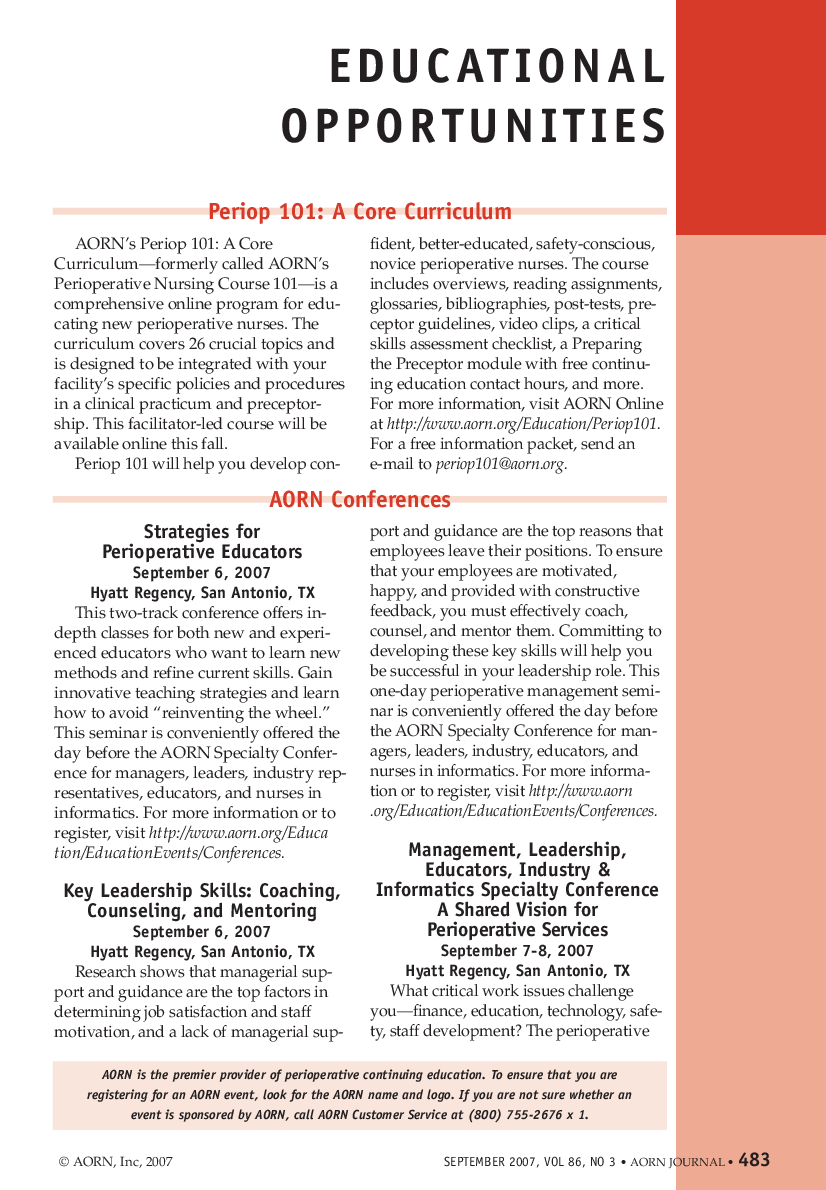 Educational Opportunities