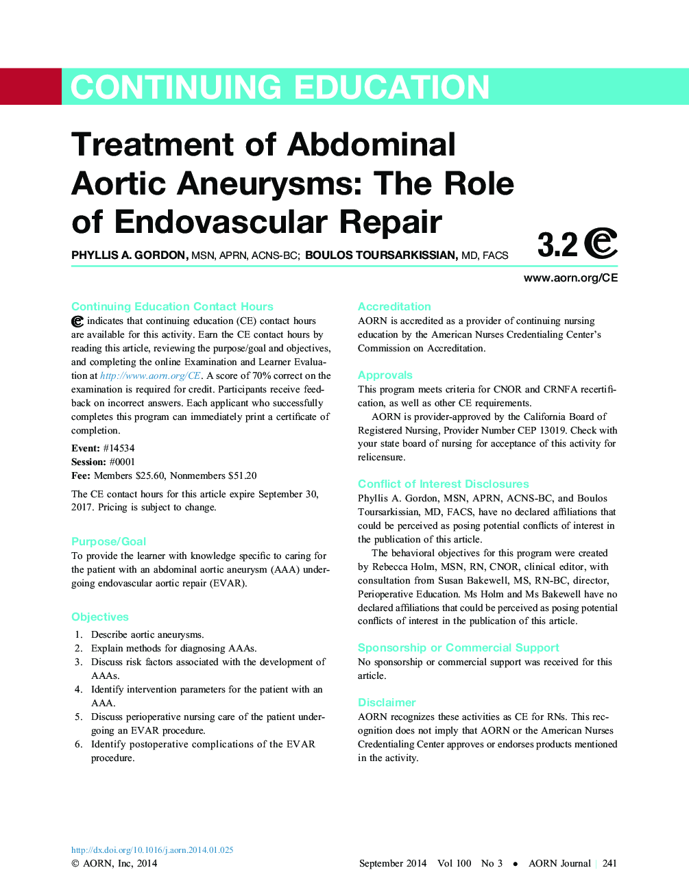 Treatment of Abdominal Aortic Aneurysms: The Role ofÂ Endovascular Repair