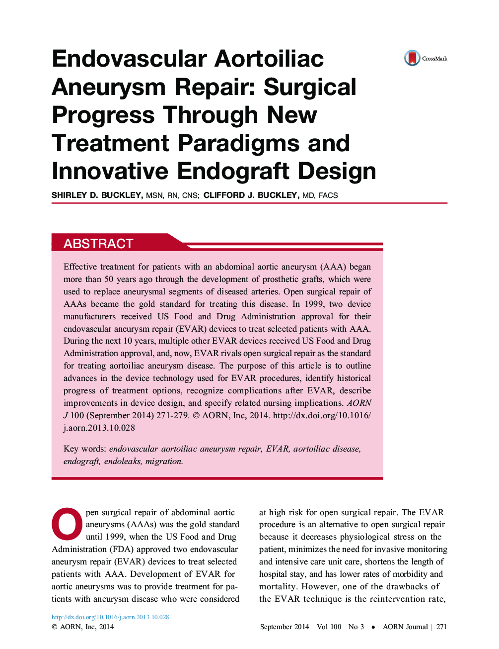 Endovascular Aortoiliac Aneurysm Repair: Surgical Progress Through New Treatment Paradigms and Innovative Endograft Design