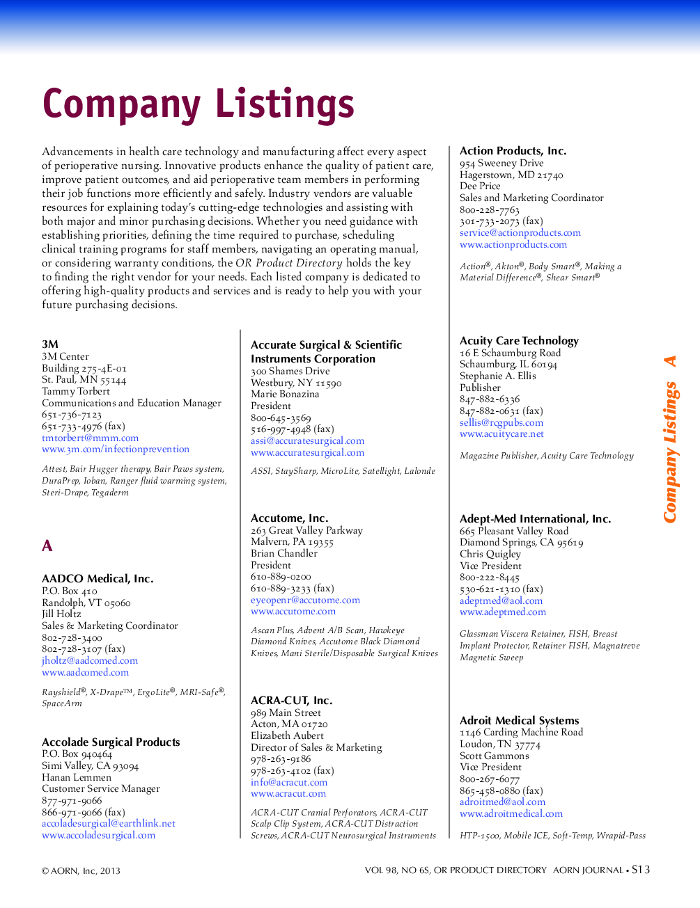 Company Listings