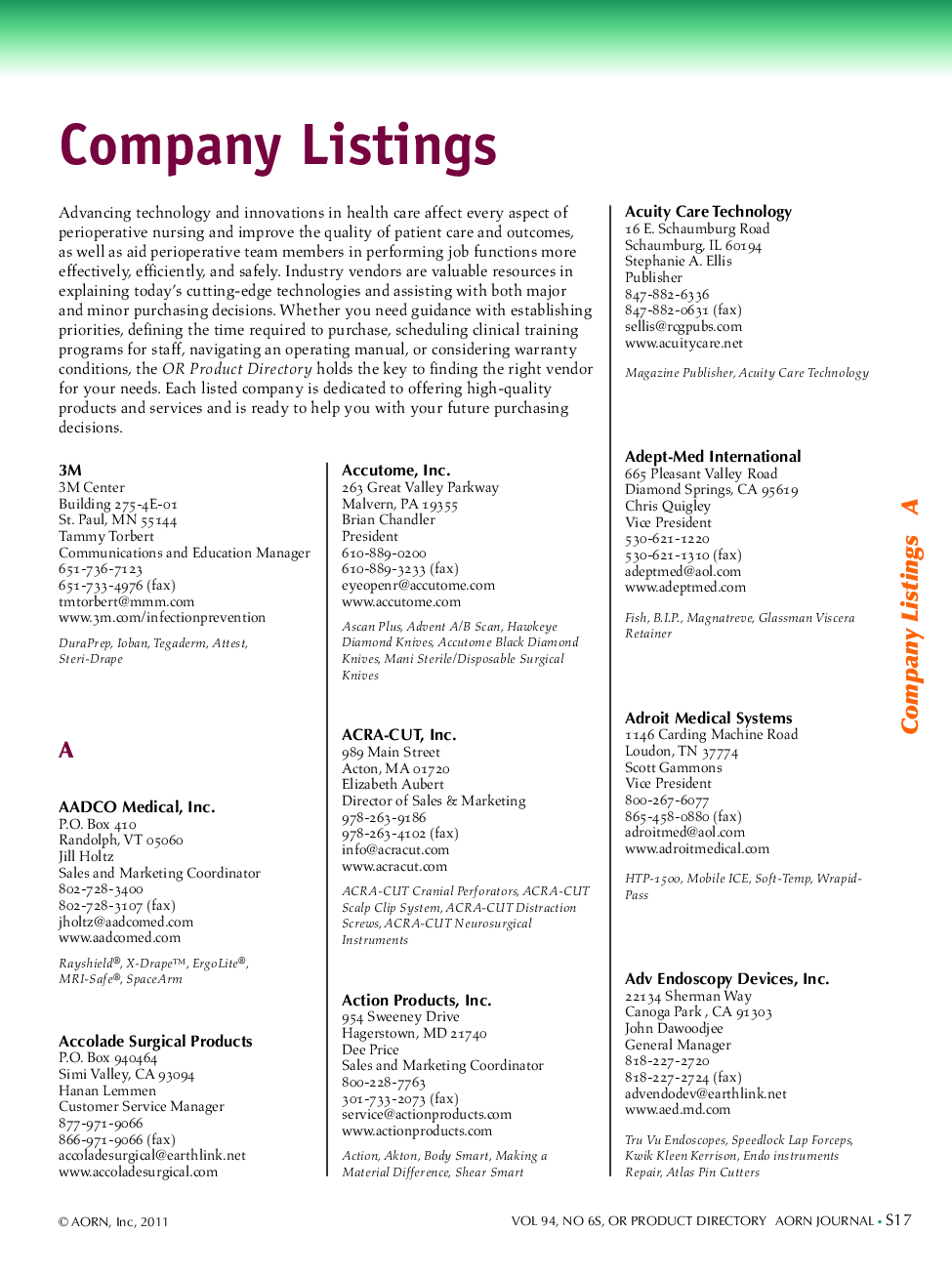 عکس صفحه اول مقاله: Company Listings Company Listings