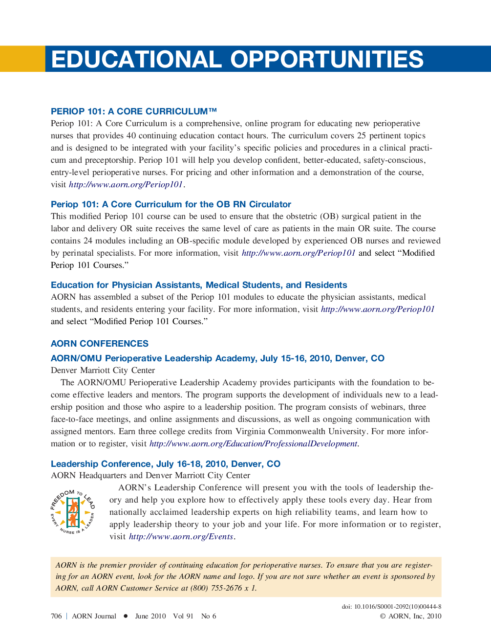 Educational Opportunities