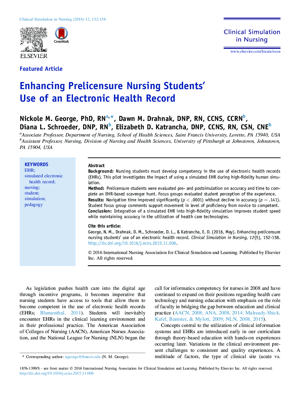 افزایش استفاده دانشجویان پرستاری از پرونده سلامت الکترونیکی