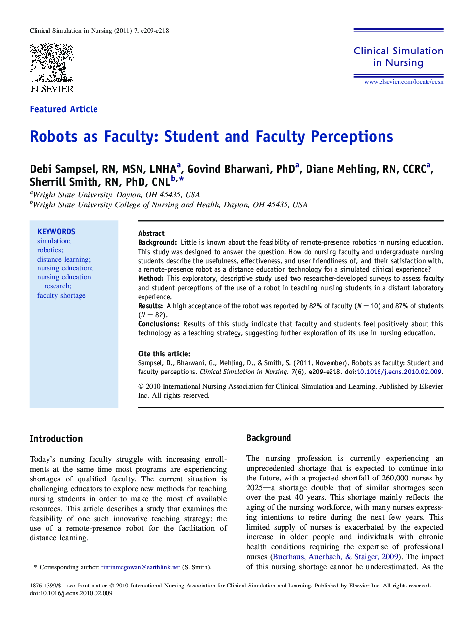 Robots as Faculty: Student and Faculty Perceptions