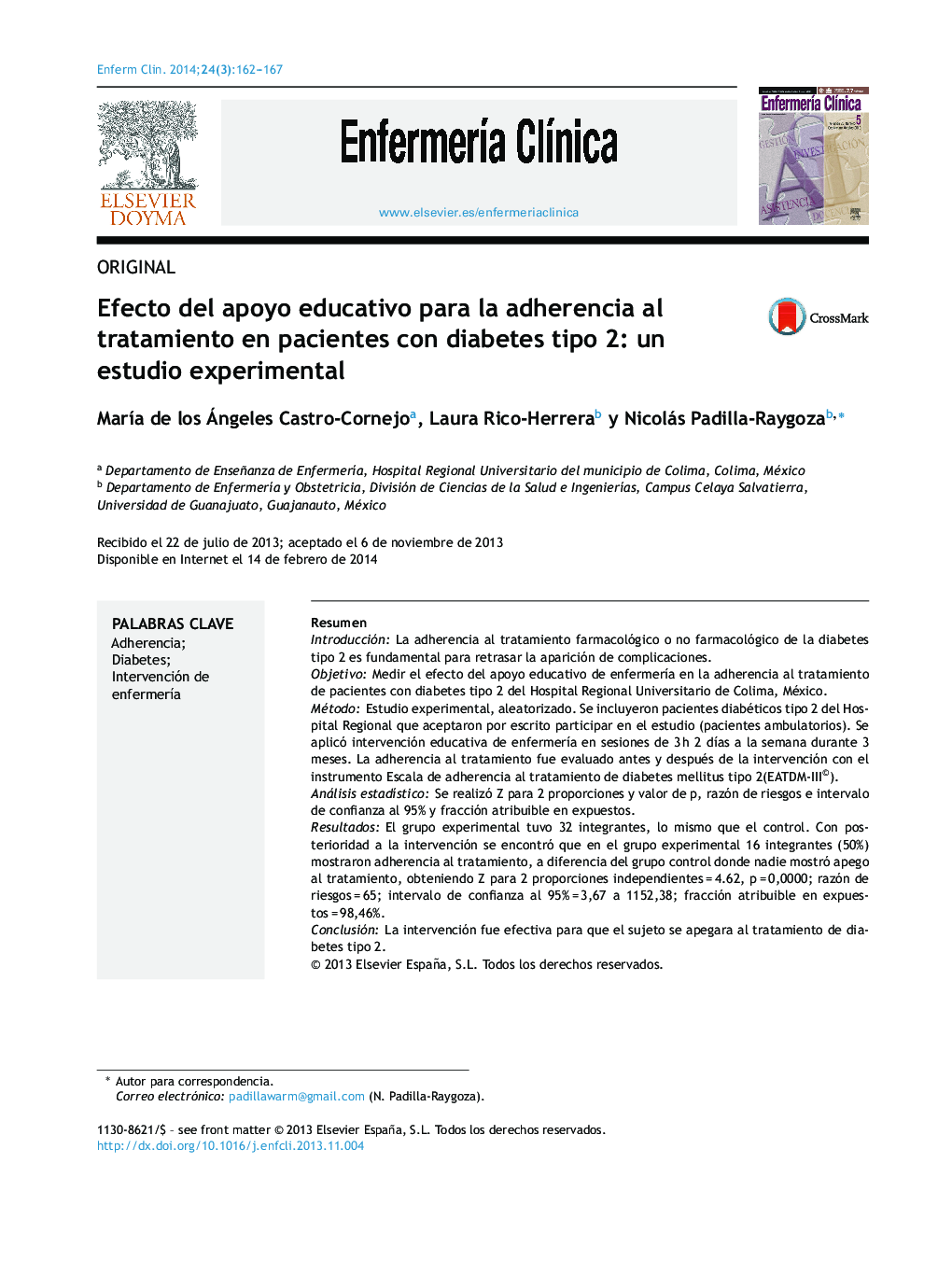 تأثیر حمایت آموزشی برای پیروی از درمان در بیماران مبتلا به دیابت نوع 2: یک مطالعه تجربی 