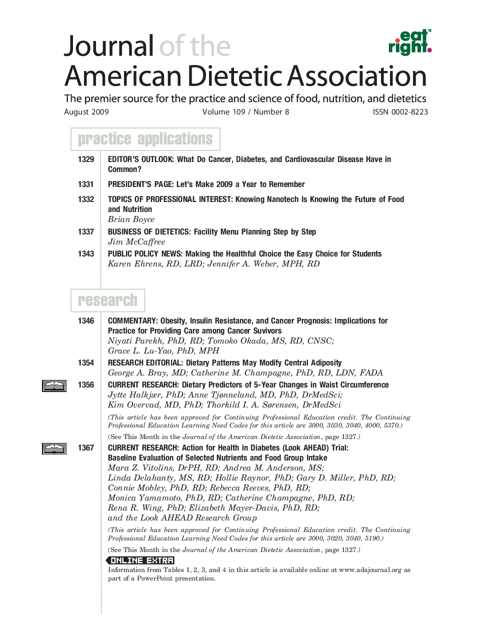 عکس صفحه اول مقاله: Table of Contents Table of Contents